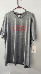 Champion Poly XXL USA Logo Sporting T-Shirt Lightweight
