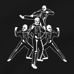 Johnny Lawrence Cobra Kai Skeleton Costume T Shirt Sweep The Leg Karate Kid Tee