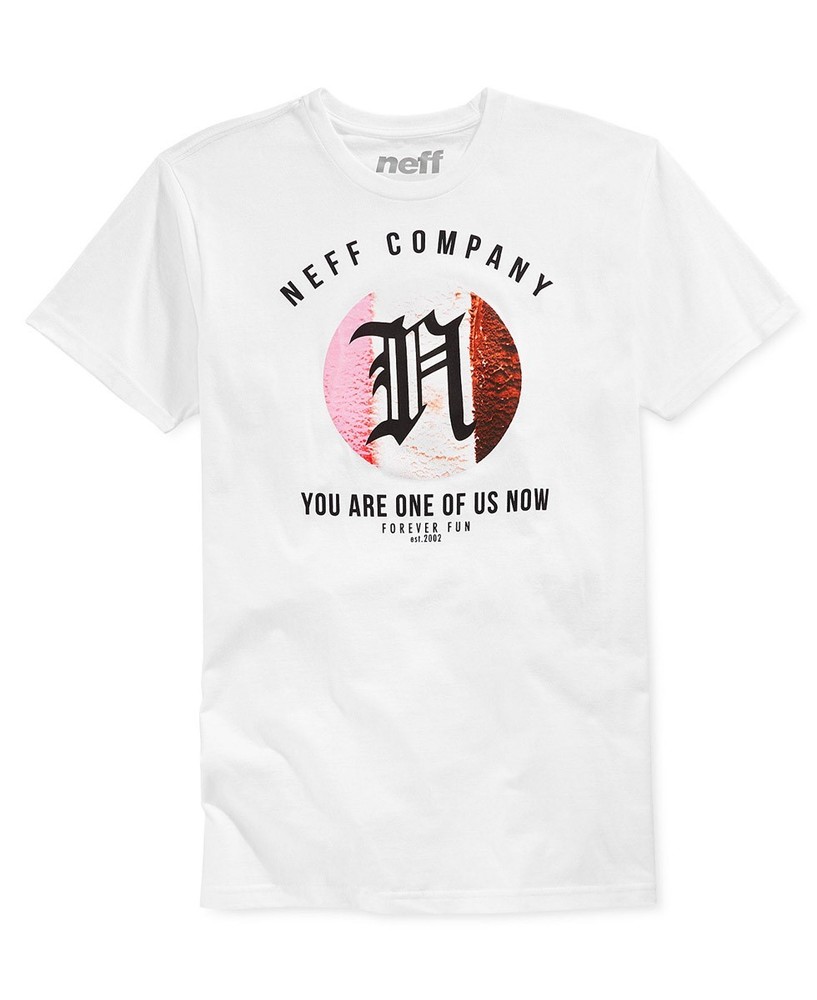 Neff Icy Creamy Cotton Crew Neck Short Sleeve T-Shirt, Men’s Large, White New