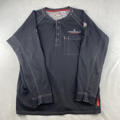 Bulwark FR IQ Series Henley Shirt Medium Black CAT2 2112 Westex Workwear