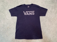 Vans Classic Tee Classic Fit Navy/Frost Gray Size Medium
