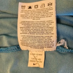 Nike (The) Tee Athletic Cut Men’s Sz L Short Sleeve Teal Color Cotton/Polyster
