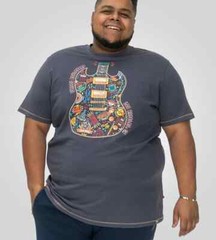 D555 Duke Big Mens Guitar Printed T-Shirt 2XL 3XL 4XL 5XL 6XL-10XL (601710-K)