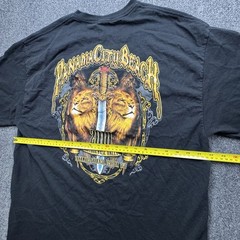 Delta 2010 Panama City Beach Motorcycle Rally Biker T-shirt Men XL Black