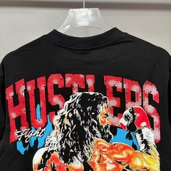 S-M-L-XL Black Tee life hustlers tshirt