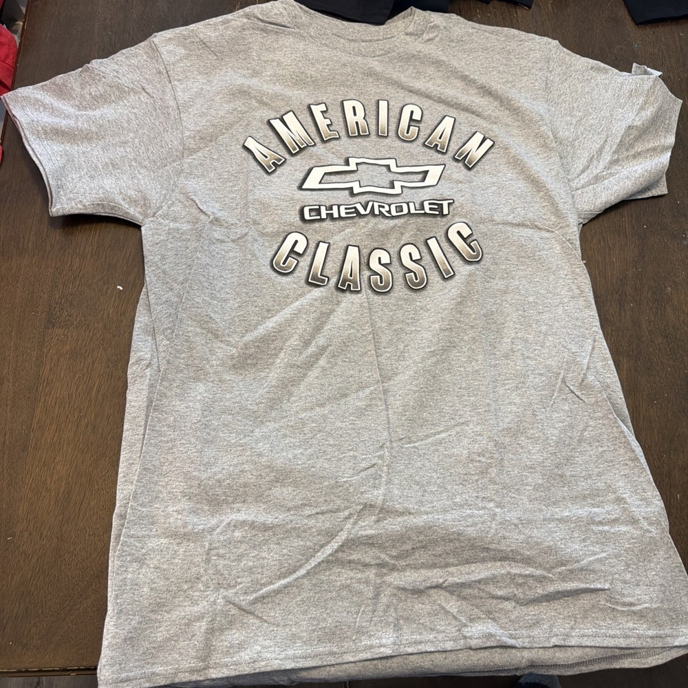 Chevrolet American Classic Graphic T Shirt Grey Men’s Size M GM Licensed