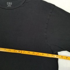 CSG Champs Sports Gear Basic Black Shirt Men’s 2XL Short Sleeve Crewneck Casual
