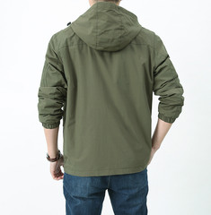 Men’s new multi pocket waterproof quick drying casual outdoor jacket
