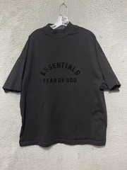 Fear of God Essentials Shirt Mens Small Black Logo Oversized Boxy Crew Tee