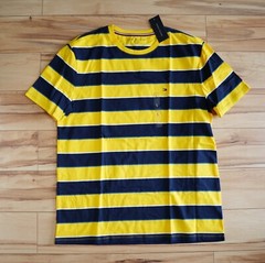 Tommy Hilfiger Men’s Short Sleeve Crew-Neck Stripe Tee T-Shirt