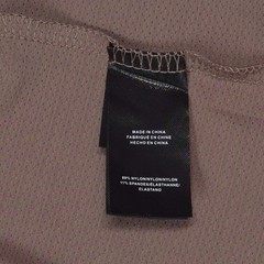 Kenneth Cole Tech Raglan Active Tee Shirt Sz. M Rose Taupe Stretch Curved Hem