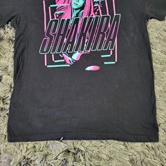 Shakira Shirt Mens Large Black Pink Pop Music Concert Spell Out Logo Old Navy