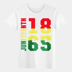 Red Yellow Green Heritage 1865 Vertical Text Graphic Unisex Cotton T-Shirt