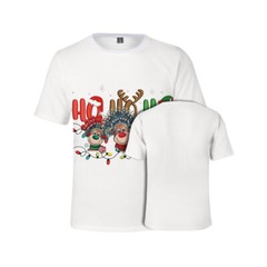 Men/Women Casual Christmas T-Shirt 3D Print Pattern Casual Short Sleeve Jersey T