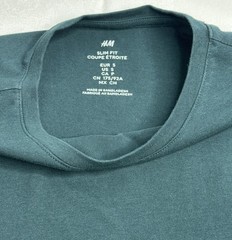 H&M Slim Fit T Shirt Men’s Size Small Emerald Green