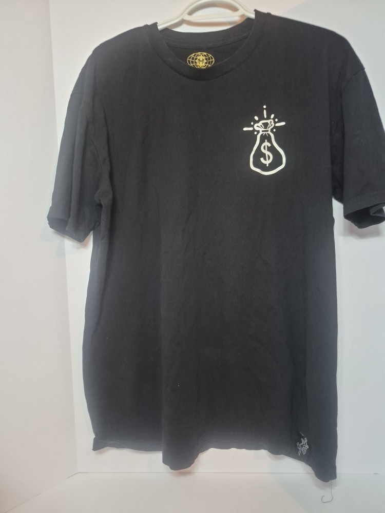 Muerte Money Bag Black T-Shirt Size Xl