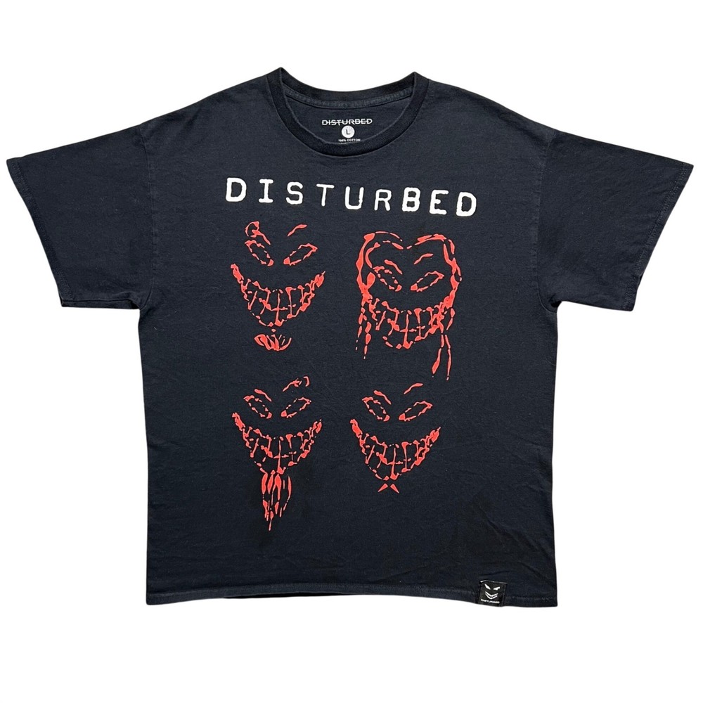 Disturbed Band T Shirt Mens Large Black The Sickness 25th Anniversary Tour 2025