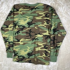 Rothco Camo T Shirt Long Sleeve Mens Large Classic Woodland GI Joe Army