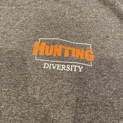 Buck Wear Shirt Mens Large Grey Hunting Diversity Cotton Casual Outdoors NWOT