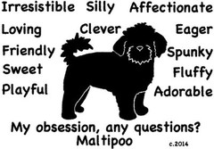 Maltipoo Dog Obsession, Any Questions? T-shirt Choices