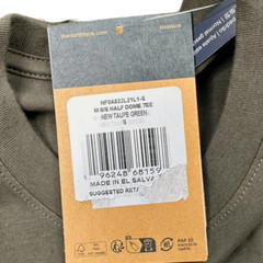 The North Face Short Sleeve Half Dome Tee Size Small New Taupe Green Gorpcore