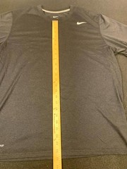 Nike Dri Fit Legend T Shirt Mens XL Black Swoosh Logo Crew Neck Short Sleeve Gym