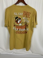 Buc-ees Bucees Beaver Logo T Shirt Lg Thanksgiving “Eat Pie w/my Friends” Fall