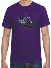 Adult DryBlend® T-Shirt – ( FREEDAMN – AMERICAN PRIDE / BIKER / CHOPPER)
