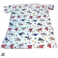 VTG T Shirt Nightgown 90s Women’s XL Sleep Cows USA Soft Sleeping White Cotton