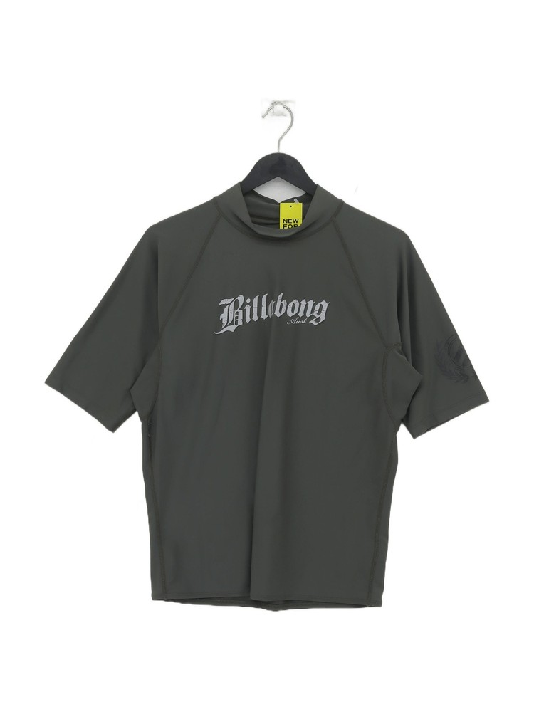 Billabong Men’s T-Shirt XL Grey Graphic Polyamide with Spandex Basic