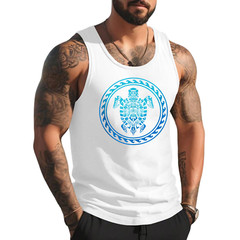 Hawaiian Tribal Sea Turtle Polynesian Symbol Tank Top