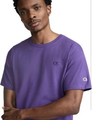 Champion Shirt Mens XL Purple Short Sleeve Crewneck Logo Cotton NEW Tags $20MSRP