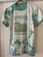 Men’s S (34-36) Pit 19” Golfing Alligator Graphic Short Sleeve T Shirt
