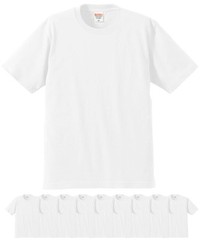 United Athle 5942-01 6.2oz Premium T-shirt 10 Piece Set Men’s (White, M)
