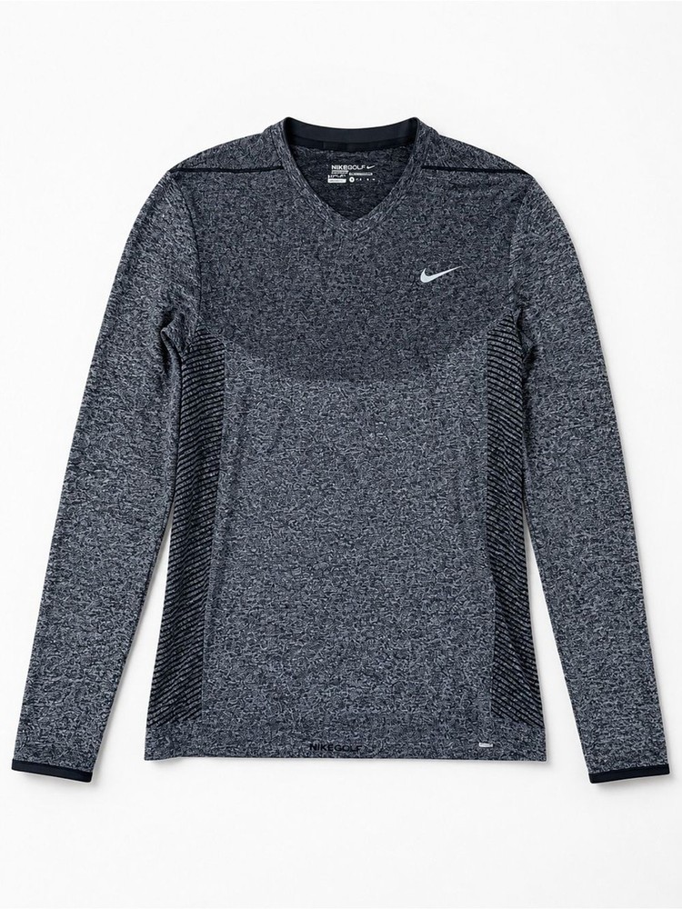 Nike Golf Dri-FIT Long Sleeve Performance Shirt Gray Heather Men’s Medium