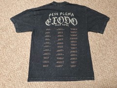 Peso Pluma Exodo Official 2024 Tour T Shirt Merch Small Mineral Wash Gray