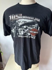 Harley Davidson Milwaukee House of T Shirt Men XL Black 105th Anniversary