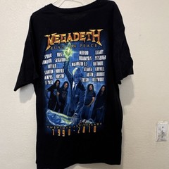 Megadeth 2010 20th Anniversary Rust in Peace Tour Black T-Shirt XL