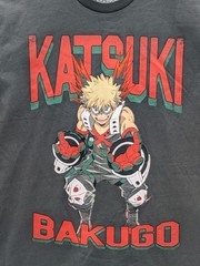 My Hero Academia Katsuki Bakugo Graphic T Shirt Anime Streetwear Cosplay Medium