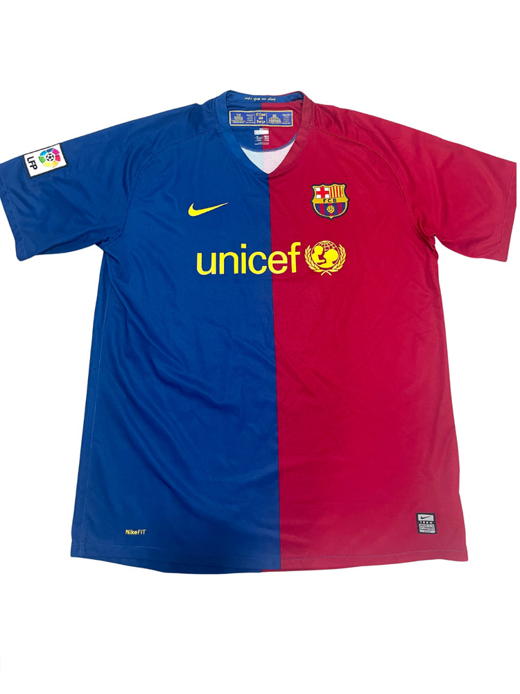 Nike FC Barcelona Home Shirt 2008 2009 UNICEF Jersey XL Messi Era Soccer Footbal