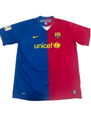 Nike FC Barcelona Home Shirt 2008 2009 UNICEF Jersey XL Messi Era Soccer Footbal