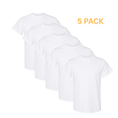 Gildan 5000 Blank T-Shirt 5 Pack Heavy Cotton Plain Tee S-5XL Bulk Wholesale
