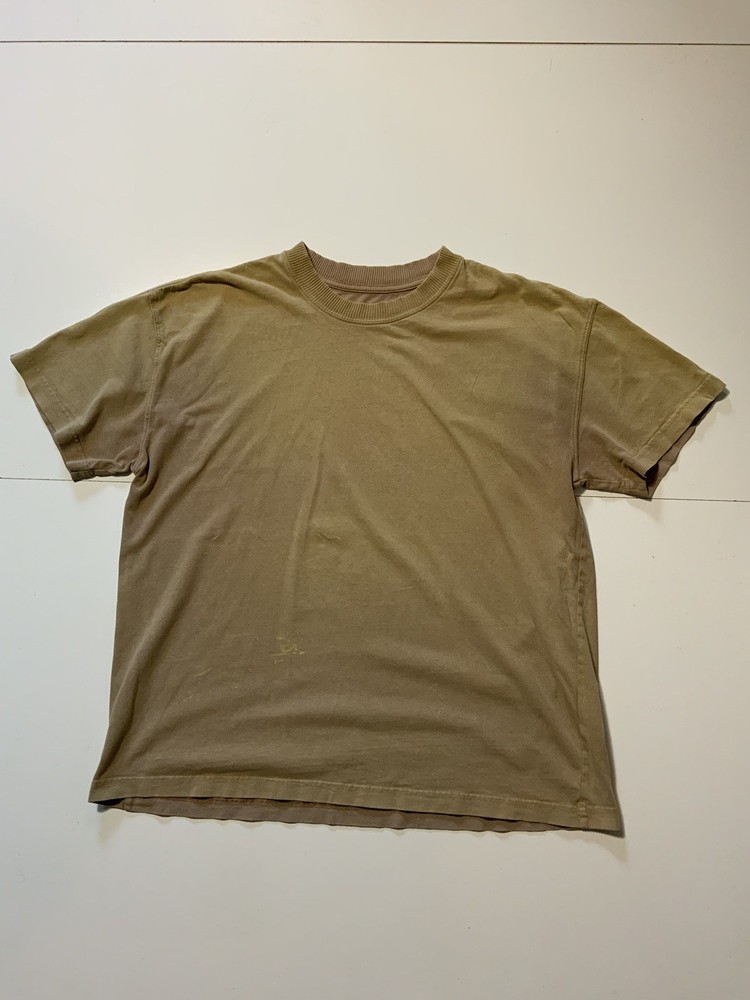 Allsaints Kyan Vintage Wash Organic Cotton Ribbed Collar S/S Crewneck T-Shirt SM