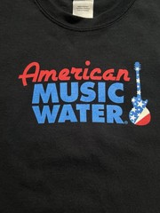 American Music Water T Shirt Size Small Gildan Heavy Cotton SCREEN PRINT