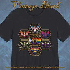 Protect the Hive Pride Shirt, LGBTQ Bee T Shirt, Queer Community Tee T-Shirt