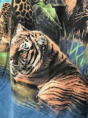 Vintage Tie Dye Shirt Sz Small Big Cats Lion Leopard Tiger Panther Delta Tag