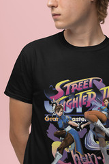 Chun Li T-shirt Street Fighter vs King Of Fighters Snk Anime Gift Shirt All Size
