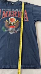 VTG 90’s Galt Sand USA America Eagle Crest T-Shirt MADE IN USA Patriotic Sz L