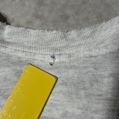 Vintage Single Stitch Pocket Shirt BVD Size Large Heather Grey White Made In USA
