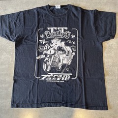 Bushy’s 2016 Isle Of Man TT Motorcycle Racing T Shirt Size Large motor bike